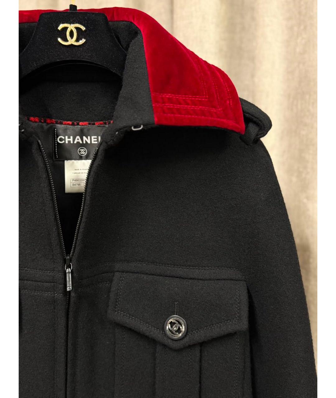 CHANEL Черное пальто, фото 4
