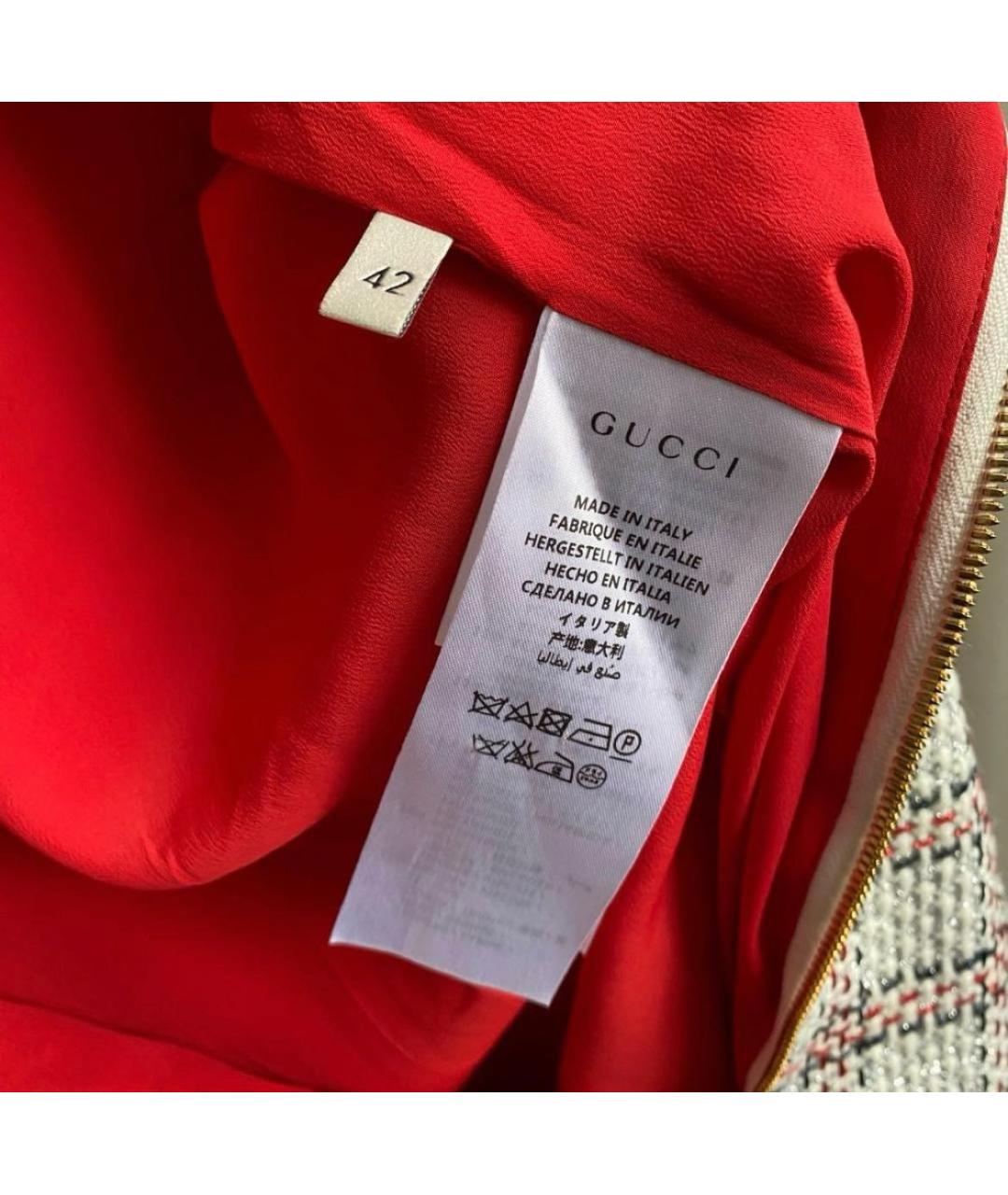 GUCCI Мульти вискозное повседневное платье, фото 7