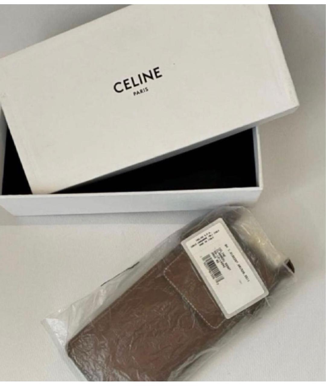 CELINE Коричневая сумка на плечо, фото 3
