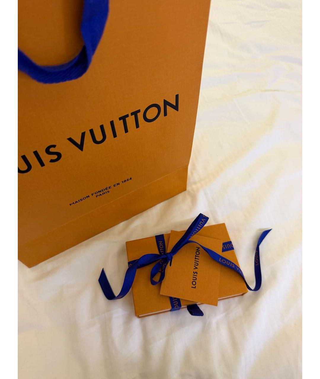 LOUIS VUITTON Золотые латунные серьги, фото 5