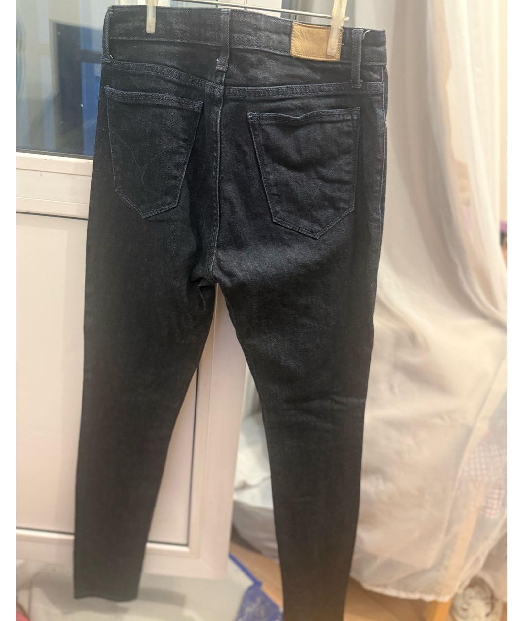 CALVIN KLEIN Темно-синие хлопковые прямые джинсы, фото 2