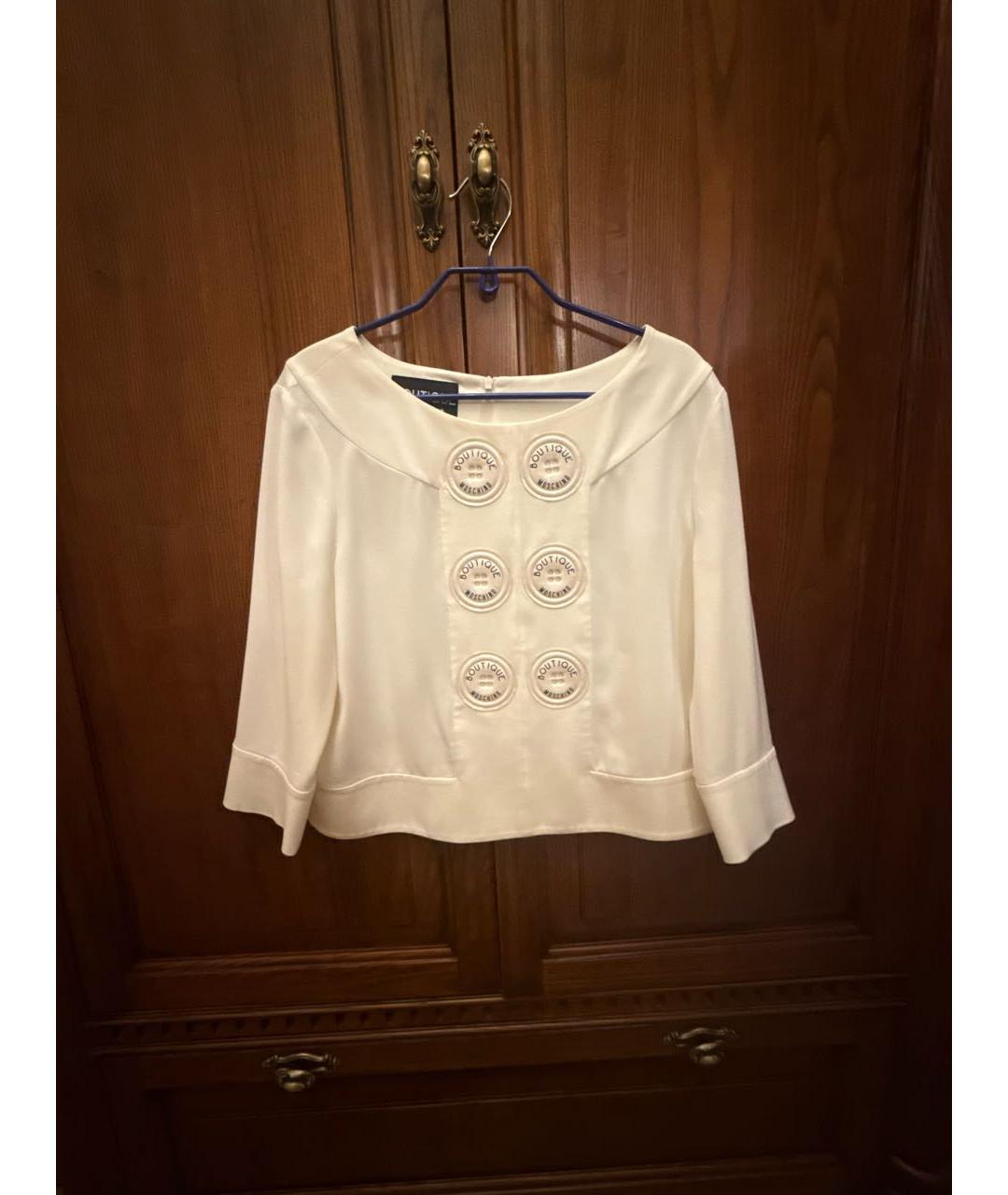 BOUTIQUE MOSCHINO Белая блузы, фото 5