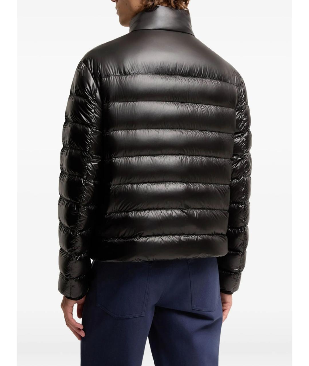 MONCLER Черный полиамидовый пуховик, фото 4