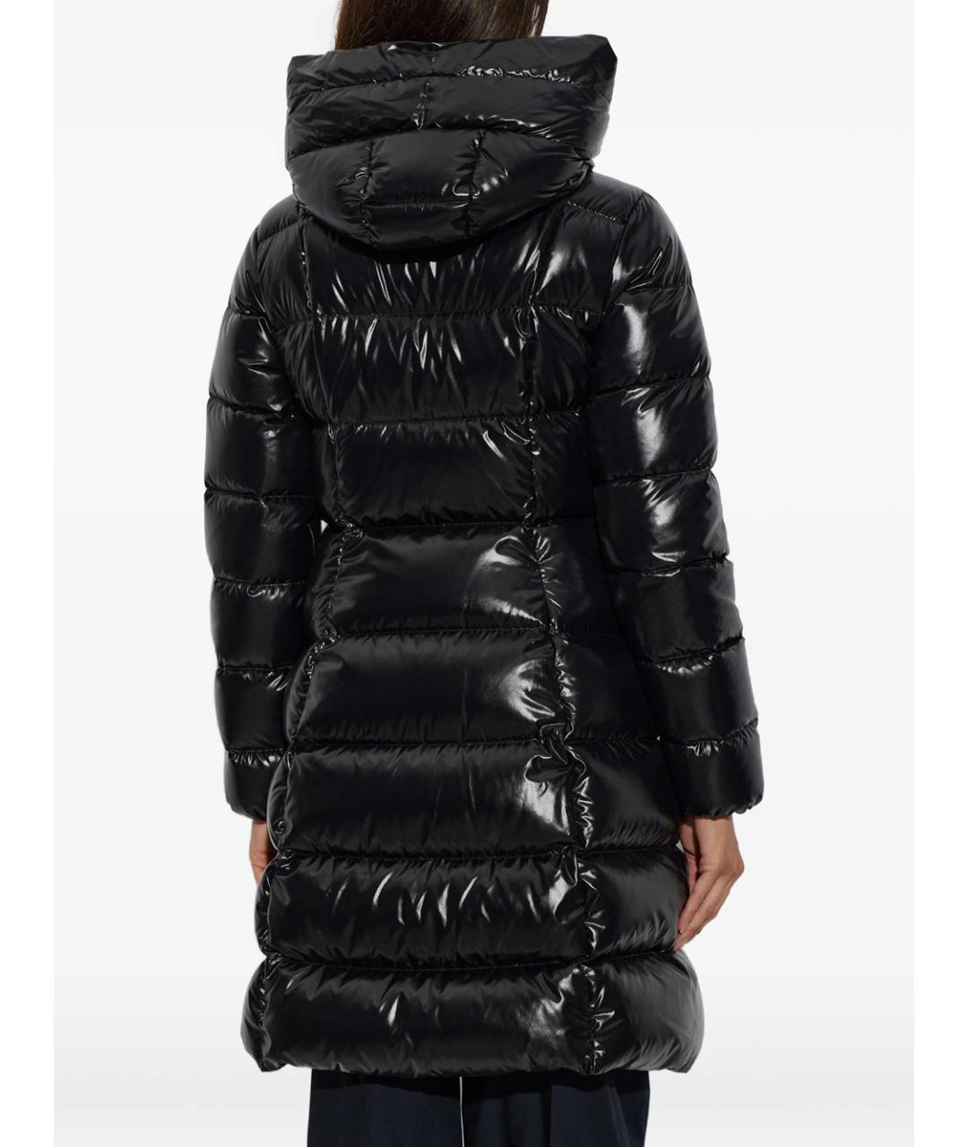 MONCLER Черный полиамидовый пуховик, фото 4
