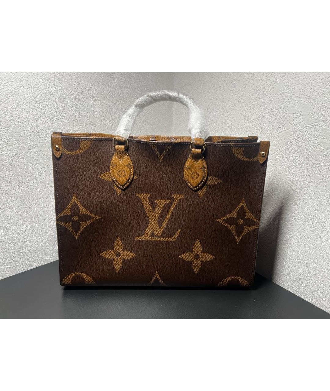 LOUIS VUITTON Коричневая сумка тоут, фото 5
