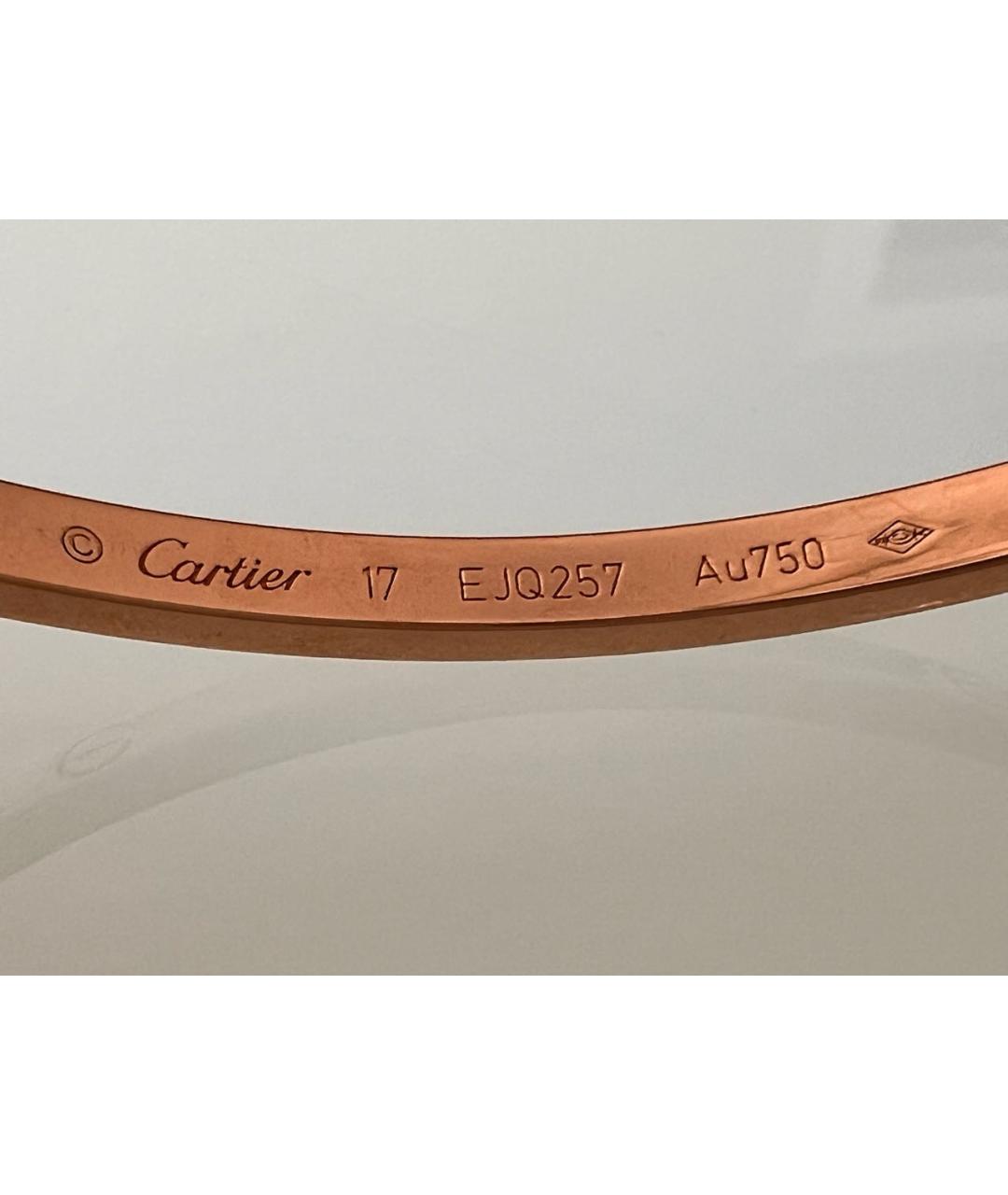 CARTIER Розовый браслет из розового золота, фото 4