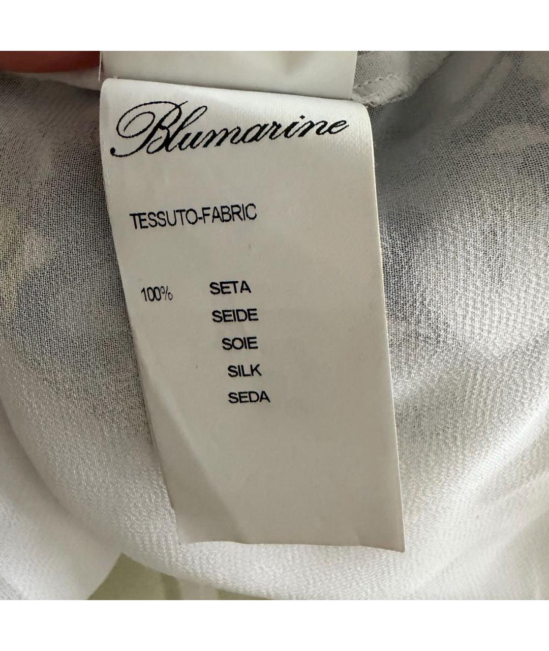 BLUMARINE Мульти шелковая юбка макси, фото 4