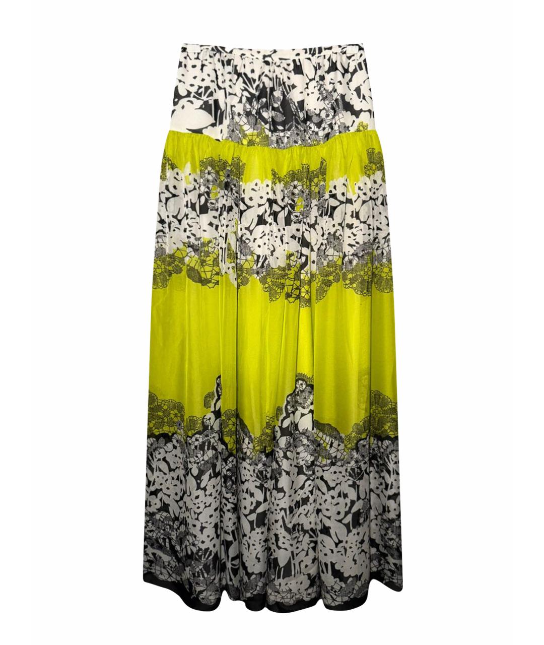 BLUMARINE Мульти шелковая юбка макси, фото 1