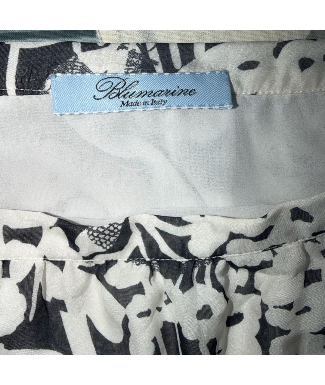 BLUMARINE Мульти шелковая юбка макси, фото 5