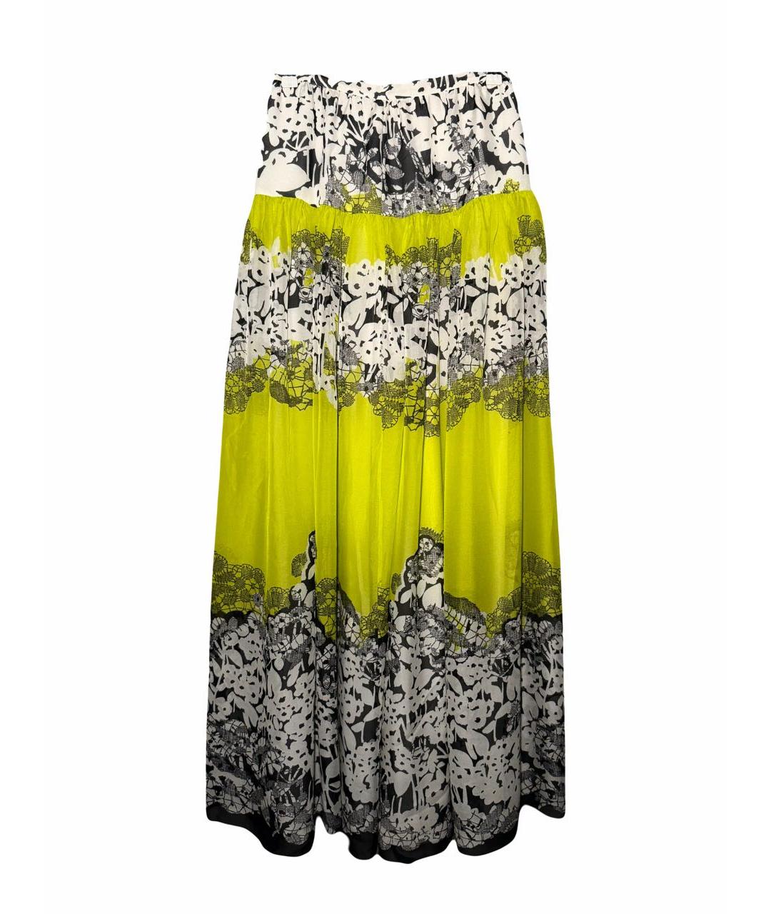 BLUMARINE Мульти шелковая юбка макси, фото 7