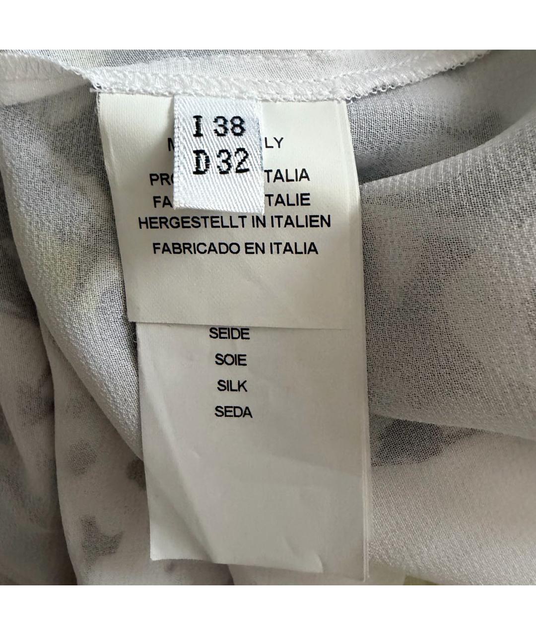 BLUMARINE Мульти шелковая юбка макси, фото 3