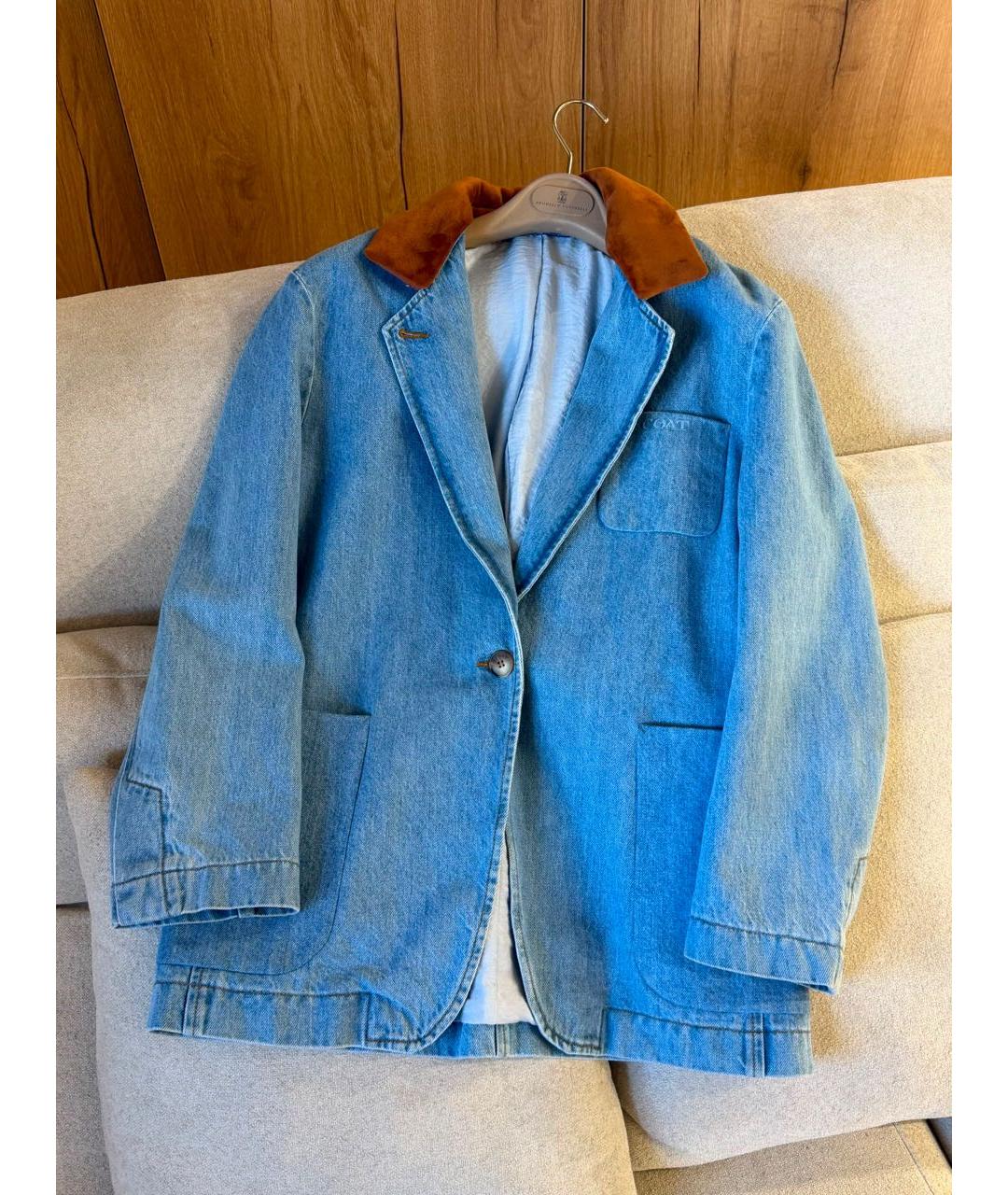 The coat Голубая деним куртка, фото 2