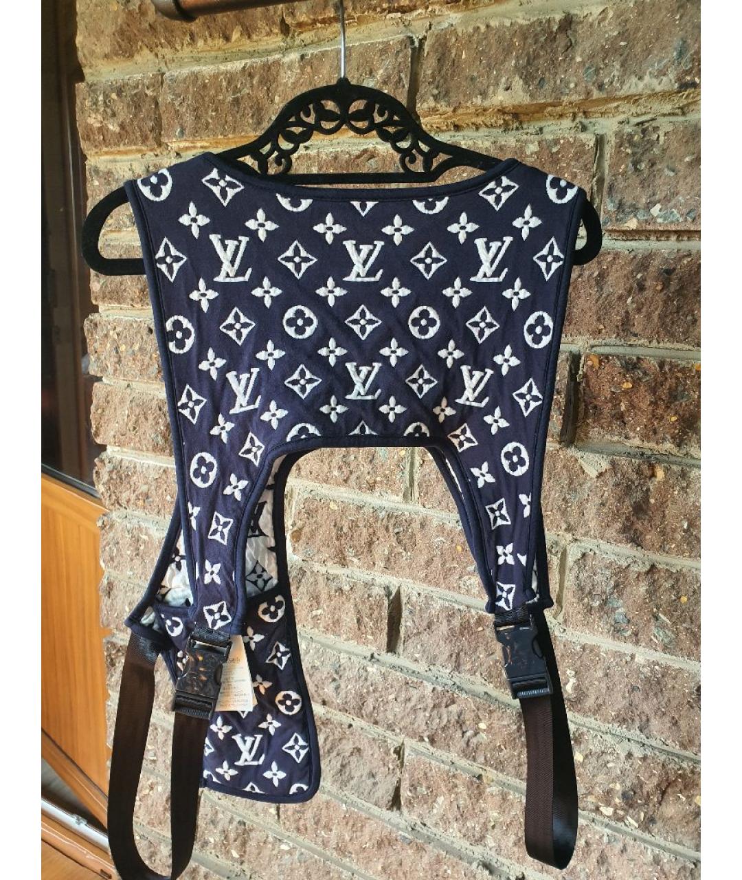 LOUIS VUITTON Темно-синий хлопковый жилет, фото 2