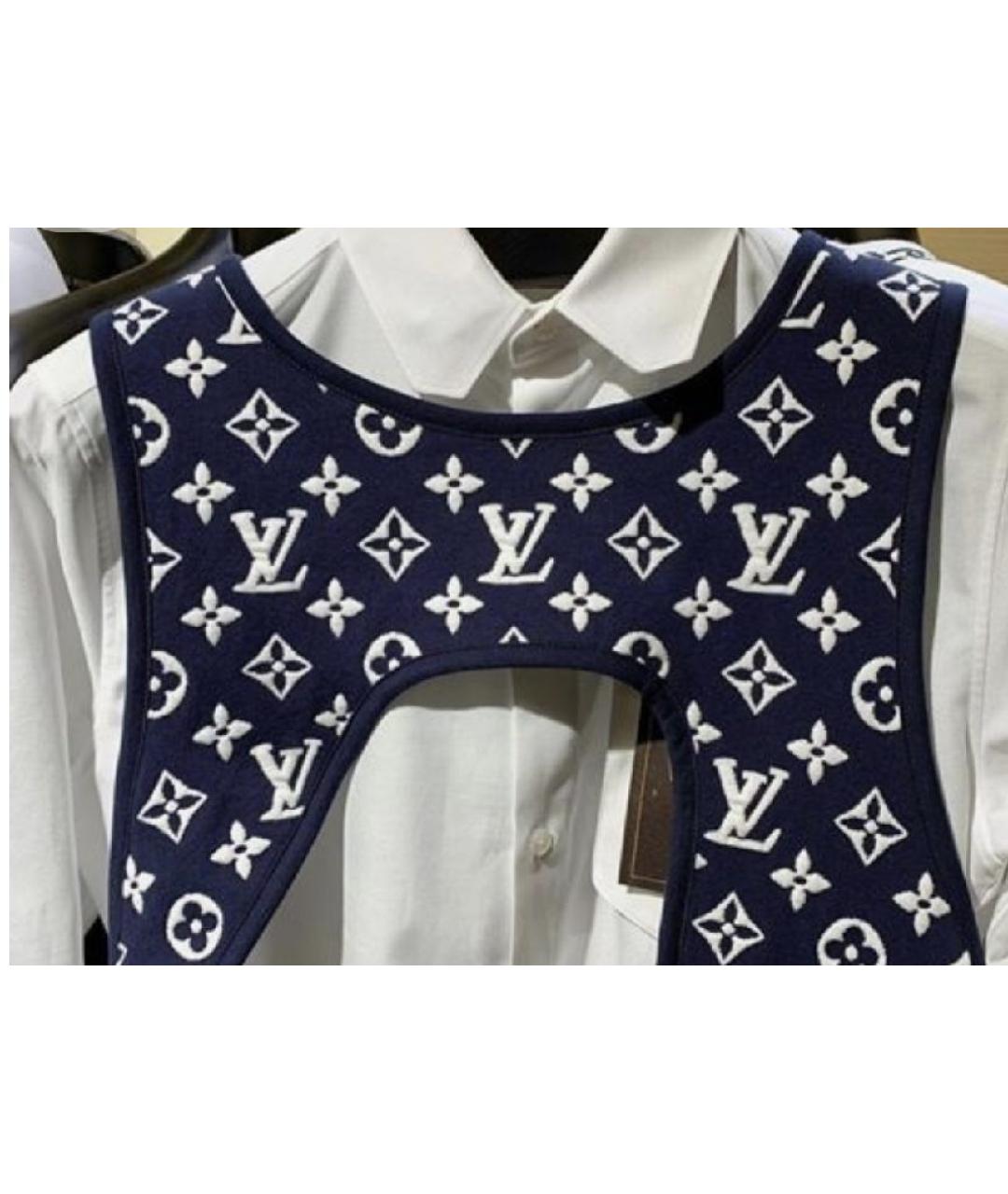 LOUIS VUITTON Темно-синий хлопковый жилет, фото 8
