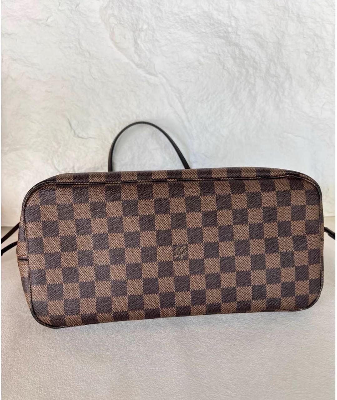 LOUIS VUITTON Коричневая сумка тоут из канвы, фото 4