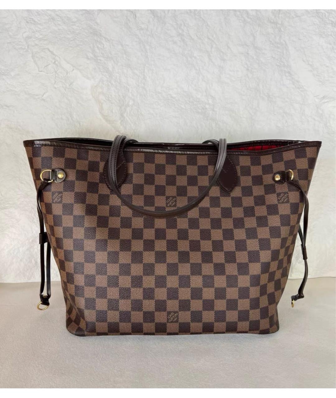 LOUIS VUITTON Коричневая сумка тоут из канвы, фото 2