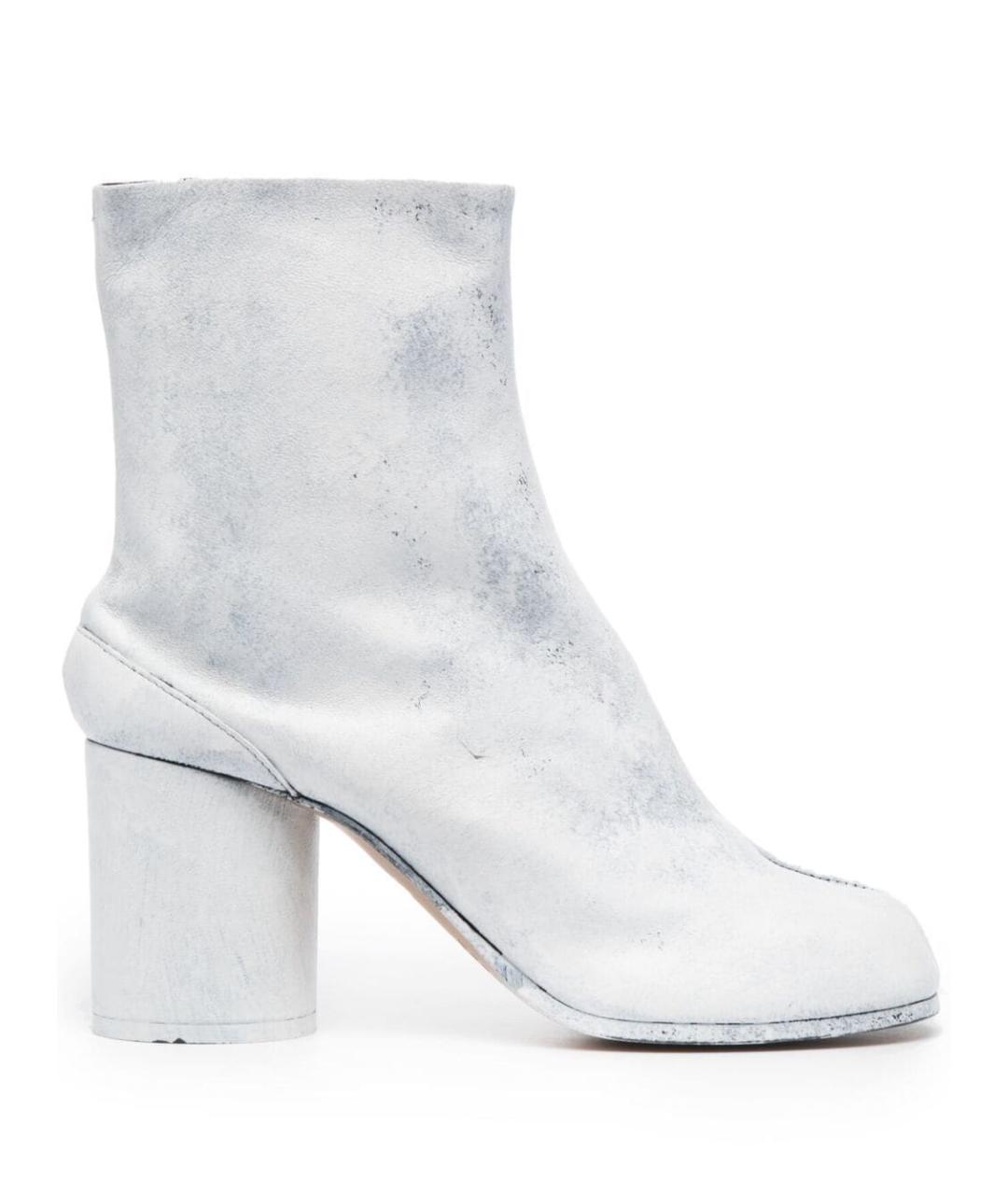 MAISON MARGIELA Белые кожаные ботильоны, фото 1