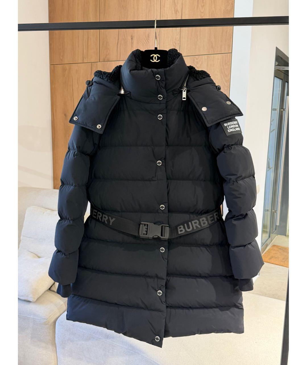 BURBERRY Черный пуховик, фото 2