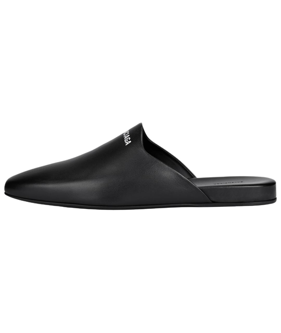BALENCIAGA Черные кожаные туфли, фото 6