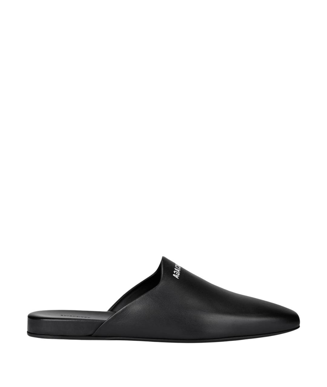 BALENCIAGA Черные кожаные туфли, фото 1