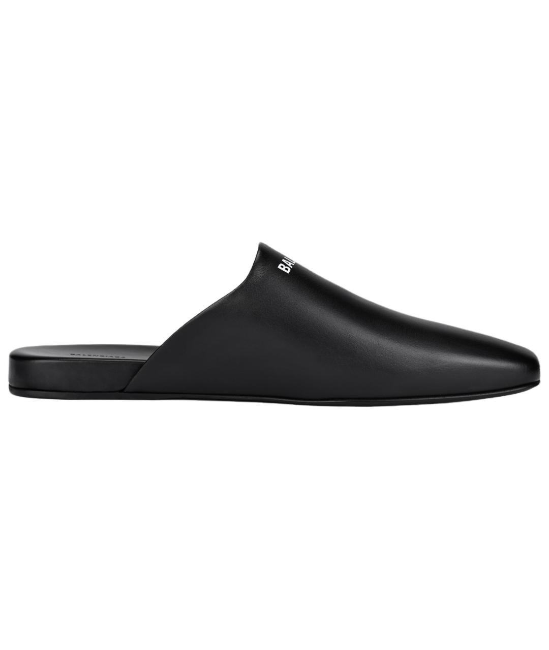 BALENCIAGA Черные кожаные туфли, фото 2