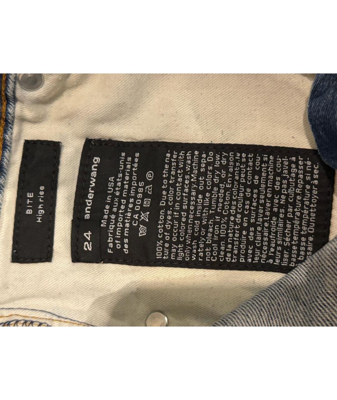 ALEXANDER WANG Синие деним шорты, фото 5