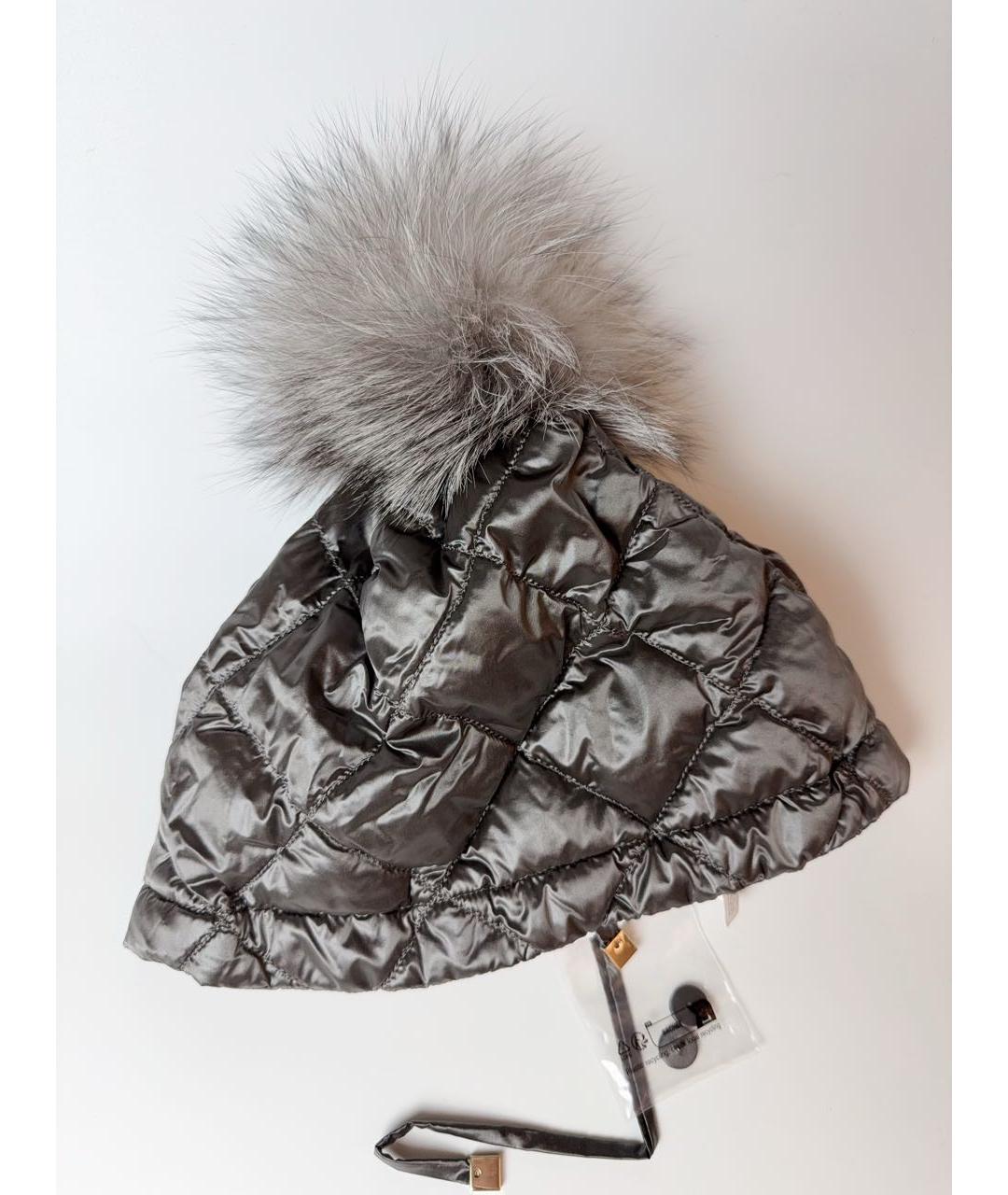 MAX MARA Серая шапка, фото 4