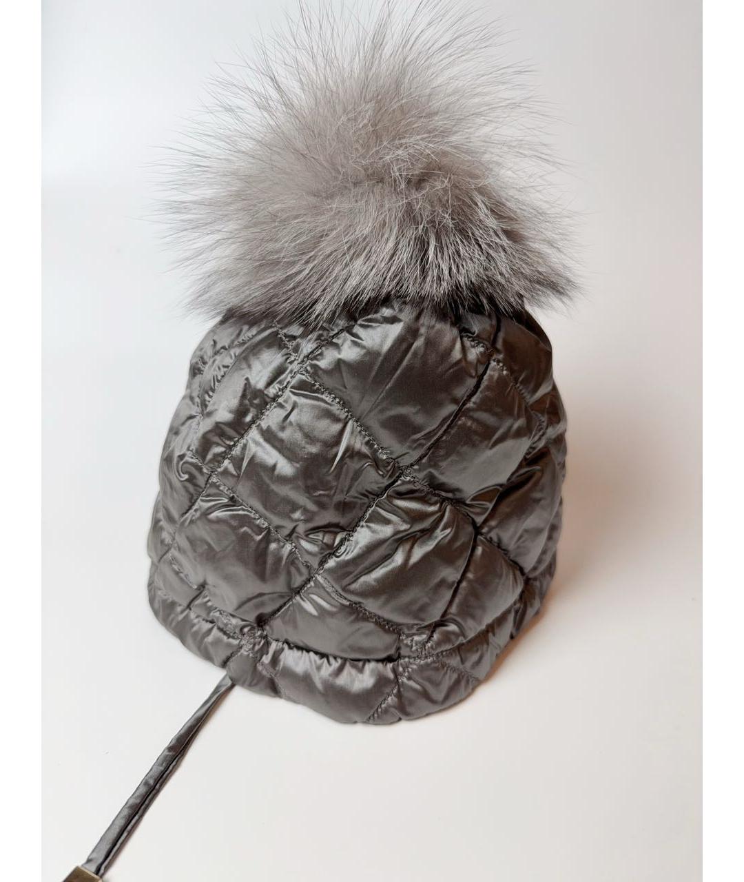 MAX MARA Серая шапка, фото 6