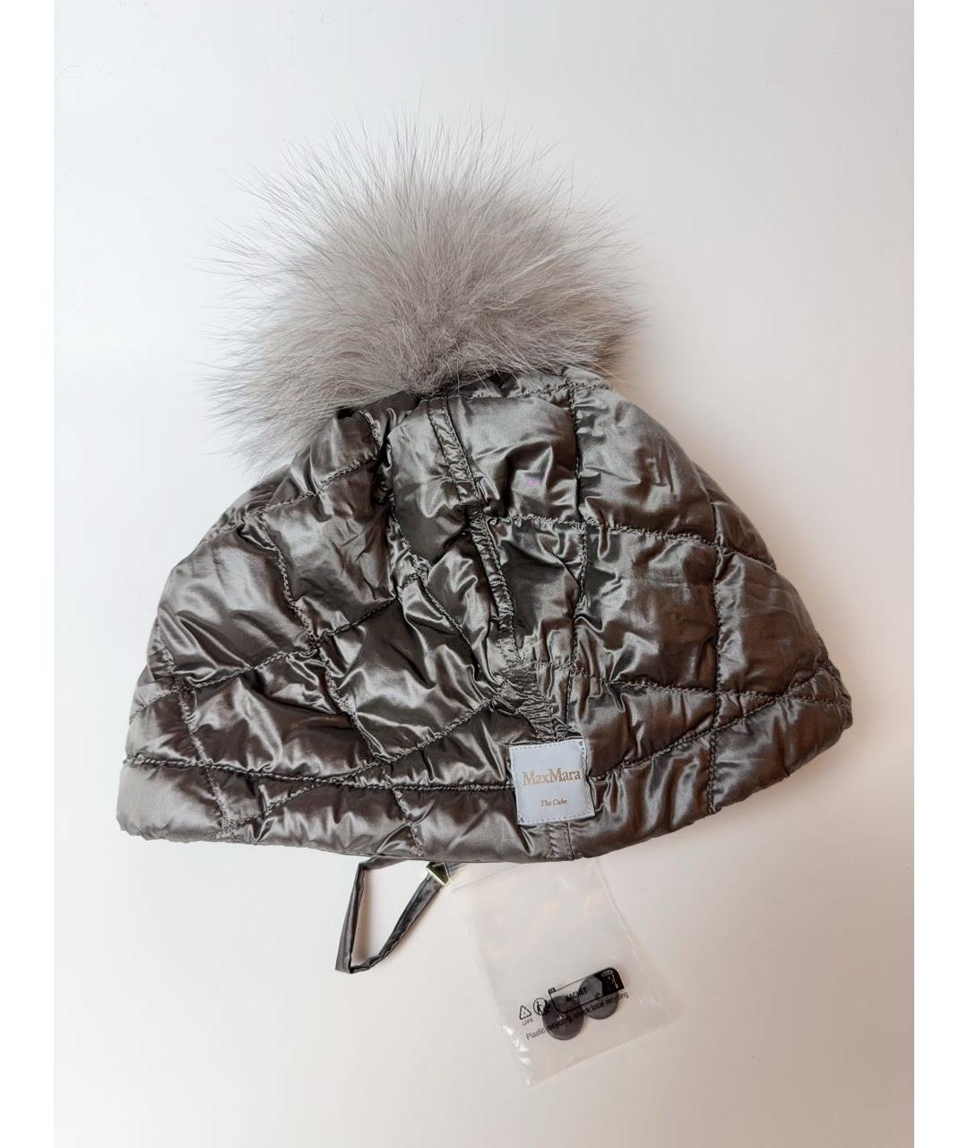 MAX MARA Серая шапка, фото 2