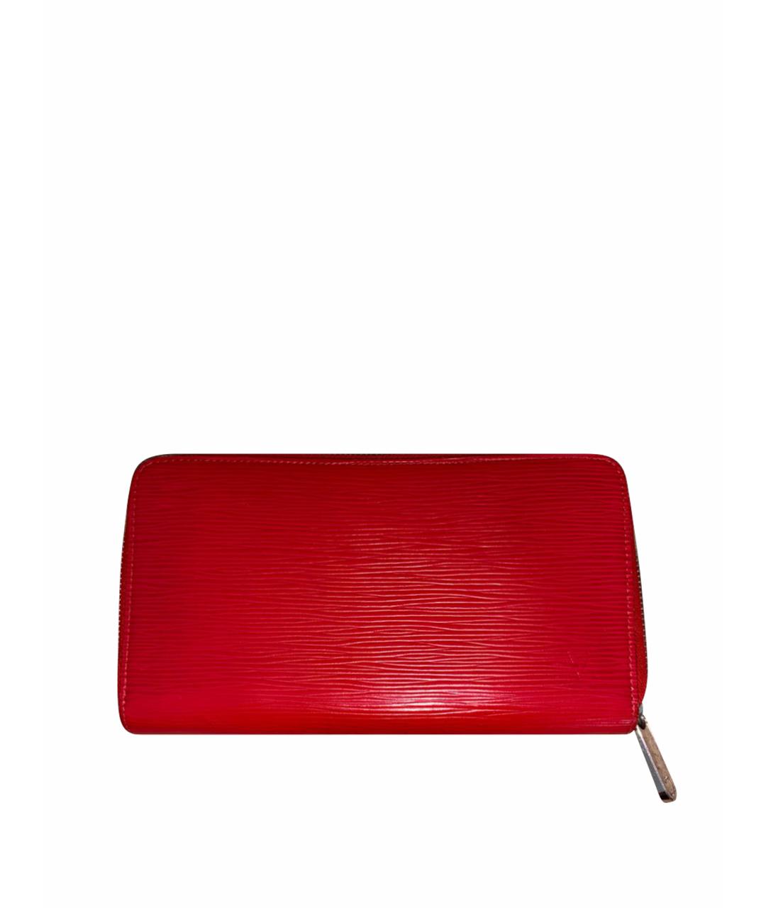 LOUIS VUITTON Красный кожаный кошелек, фото 1