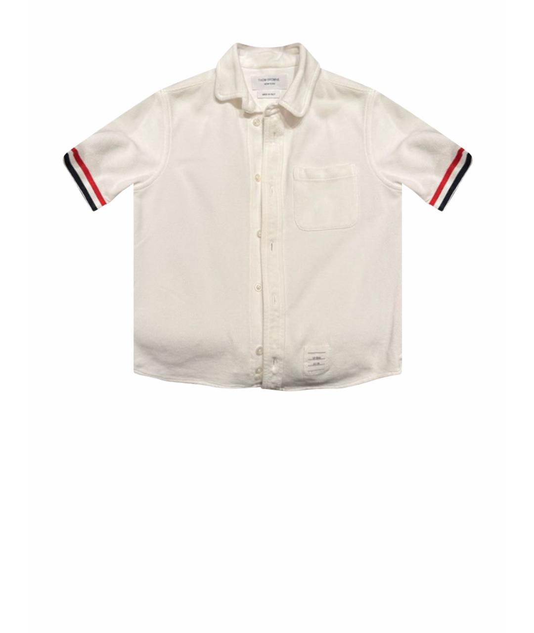 THOM BROWNE Белая хлопковая детская рубашка, фото 1