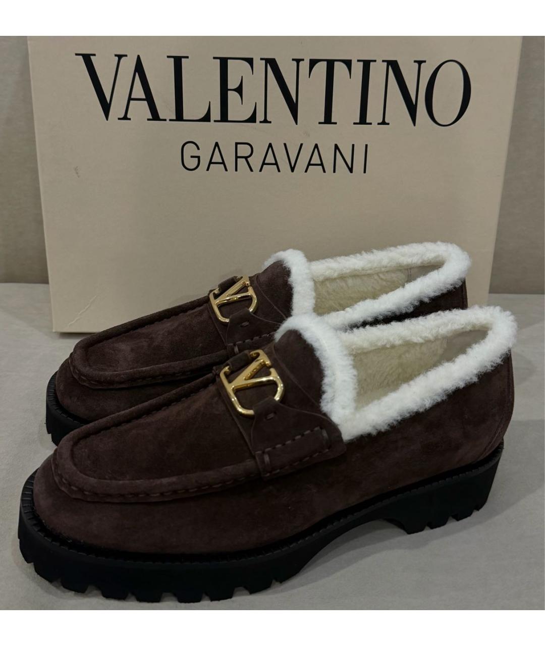 VALENTINO Коричневые замшевые ботинки, фото 6