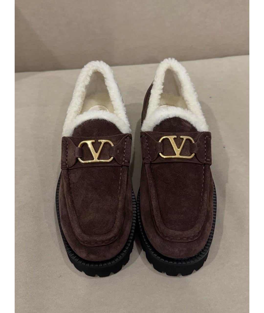 VALENTINO Коричневые замшевые ботинки, фото 2