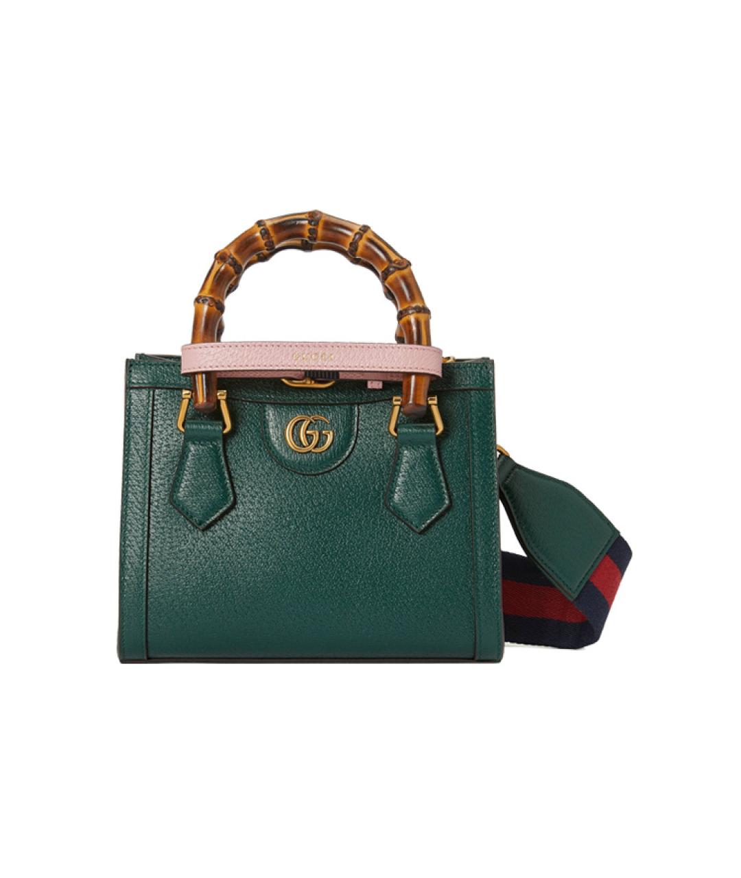 GUCCI Зеленая кожаная сумка через плечо, фото 2