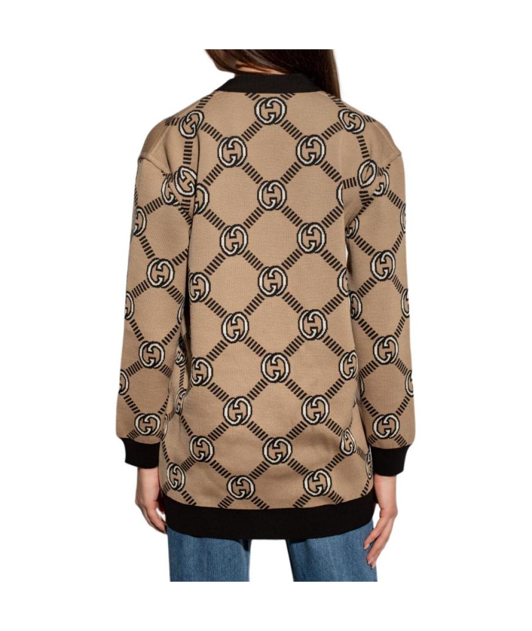 GUCCI Коричневый кардиган, фото 3