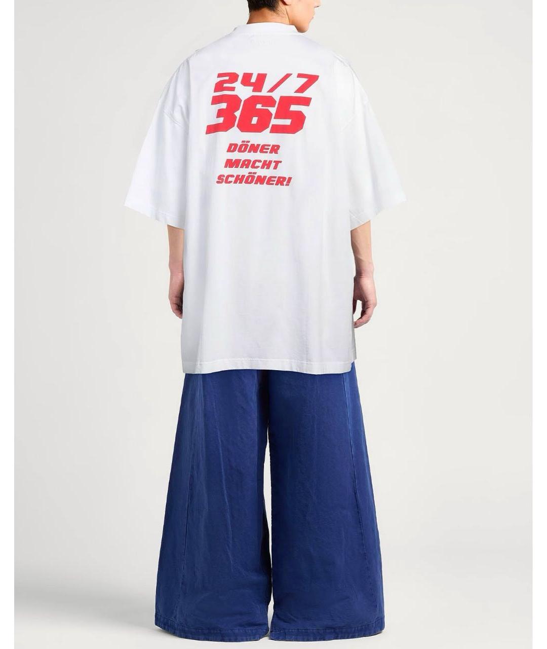 VETEMENTS Белая футболка, фото 3