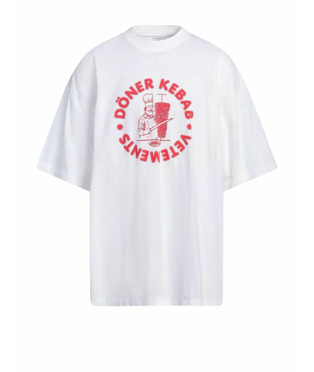 VETEMENTS Белая футболка, фото 1