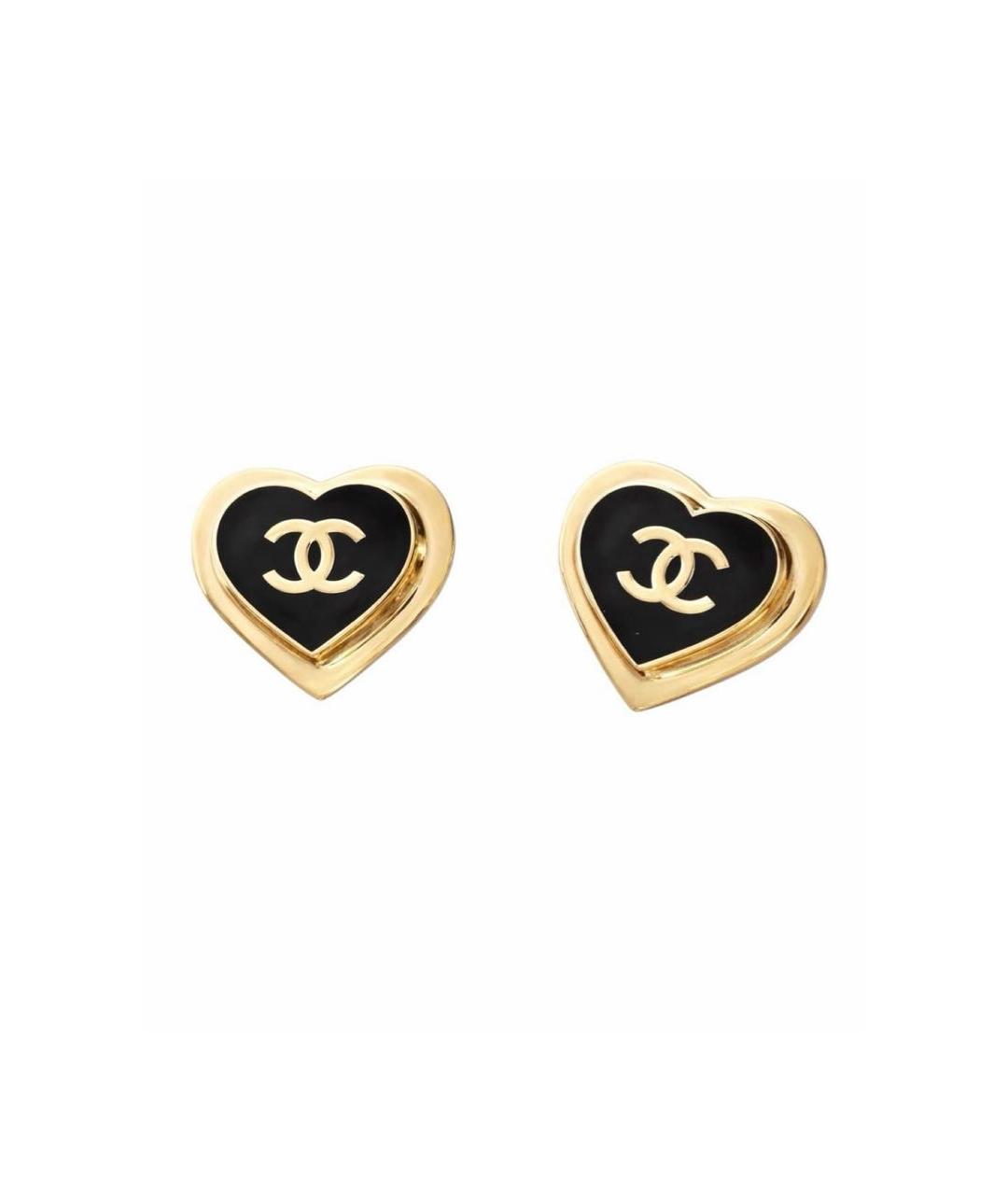 CHANEL Черные серьги, фото 5