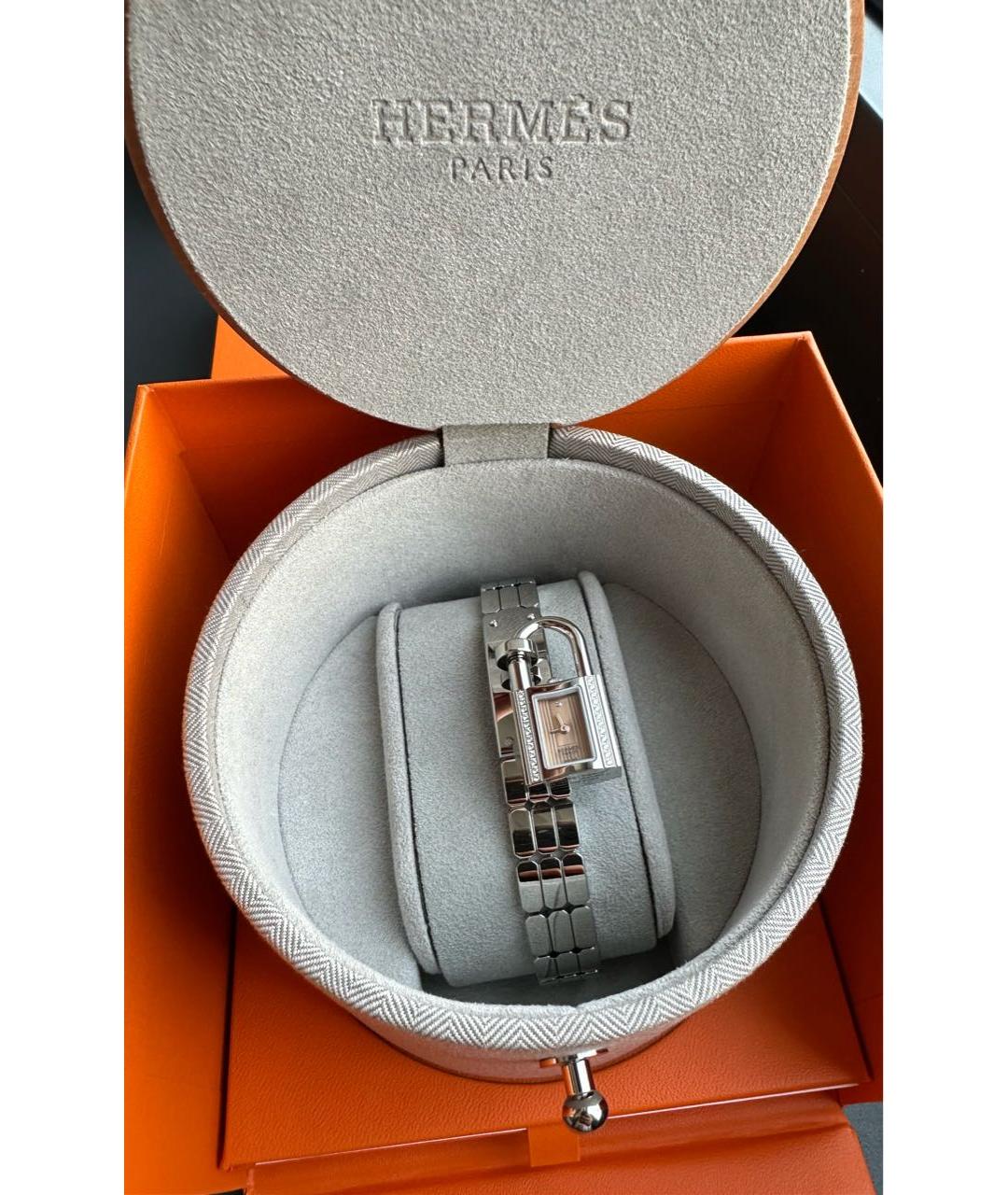 HERMES Серебряные металлические часы, фото 3