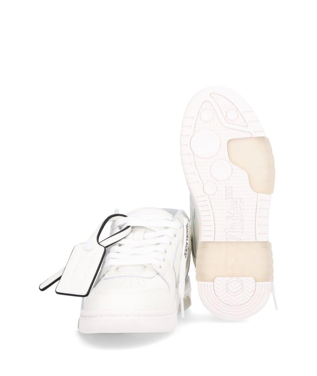 OFF-WHITE Белые синтетические кроссовки, фото 5