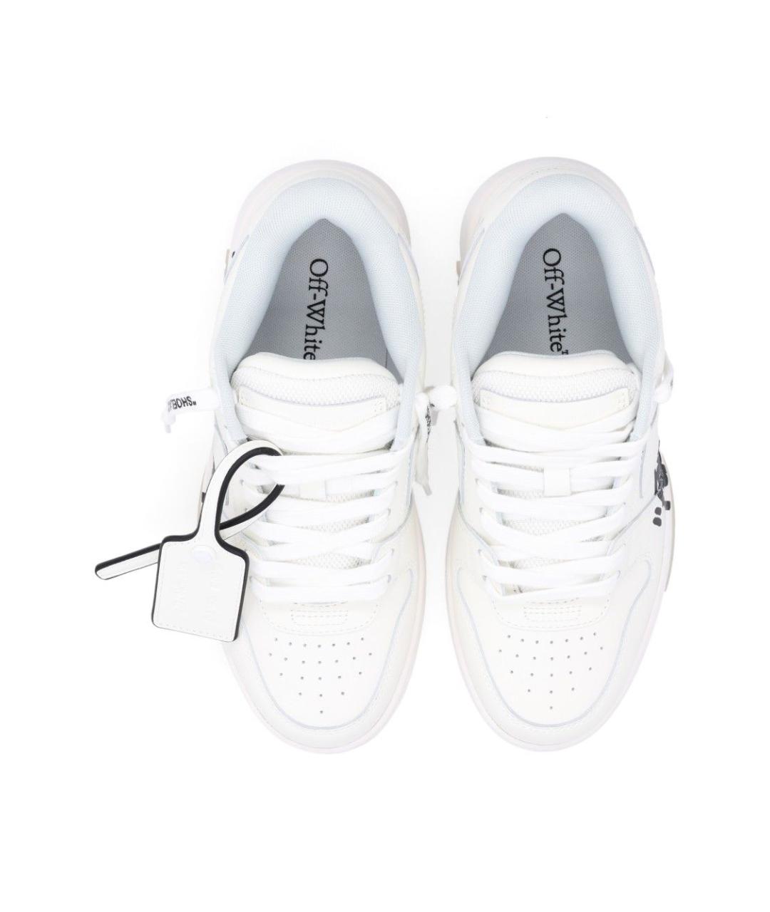 OFF-WHITE Белые синтетические кроссовки, фото 4