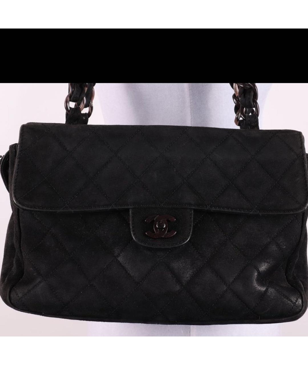 CHANEL Черная кожаная сумка тоут, фото 2