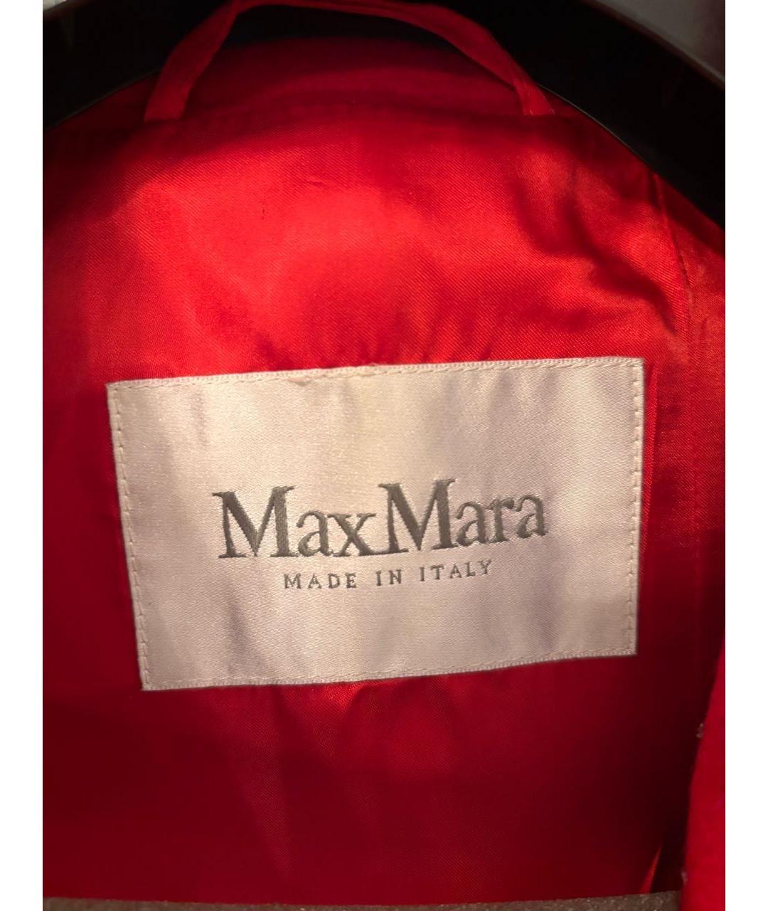 MAX MARA Красное шерстяное пальто, фото 3