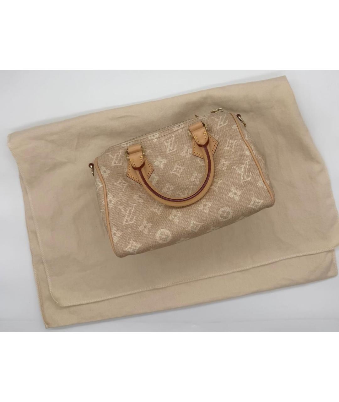 LOUIS VUITTON Бежевая замшевая сумка через плечо, фото 2