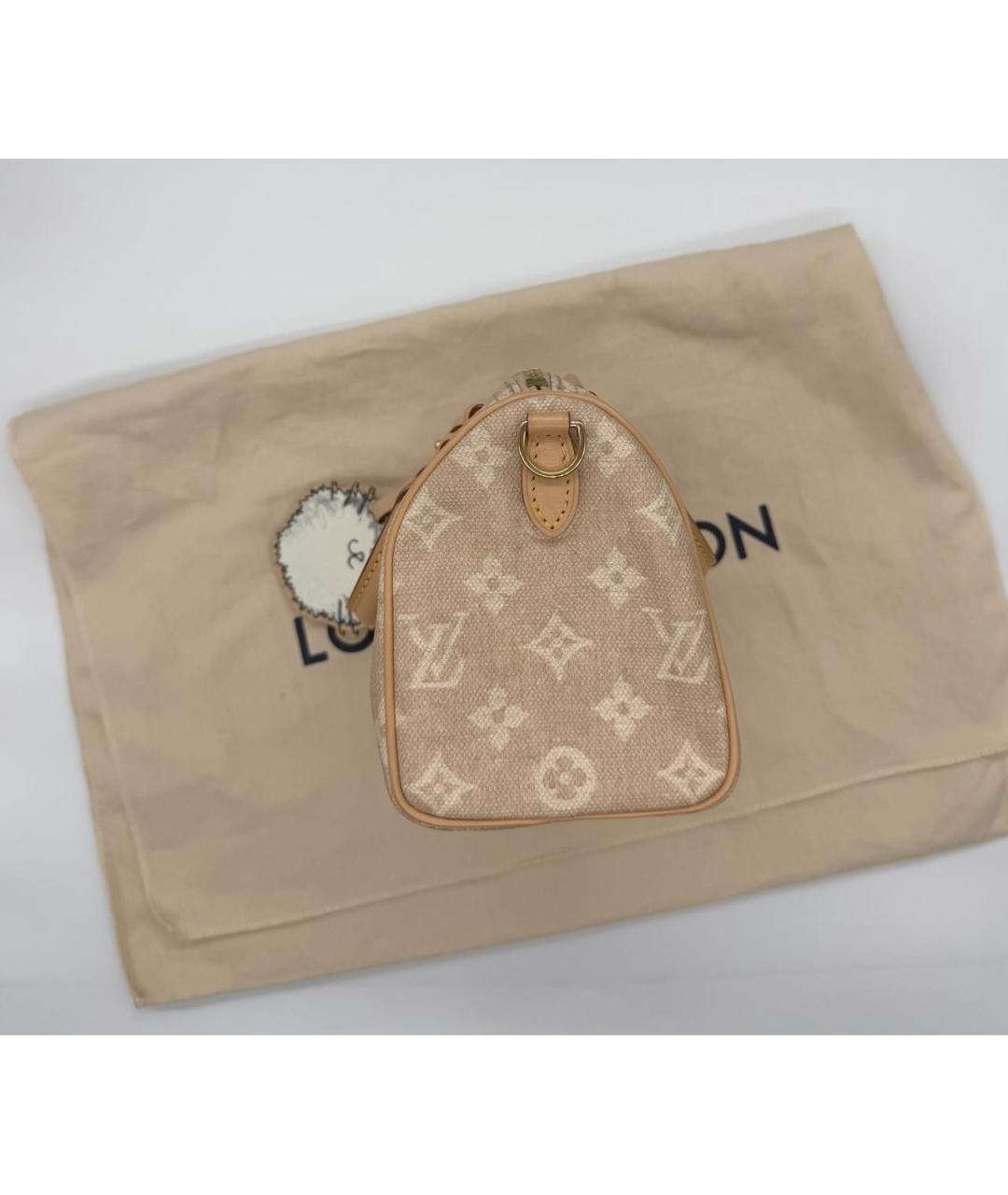 LOUIS VUITTON Бежевая замшевая сумка через плечо, фото 4