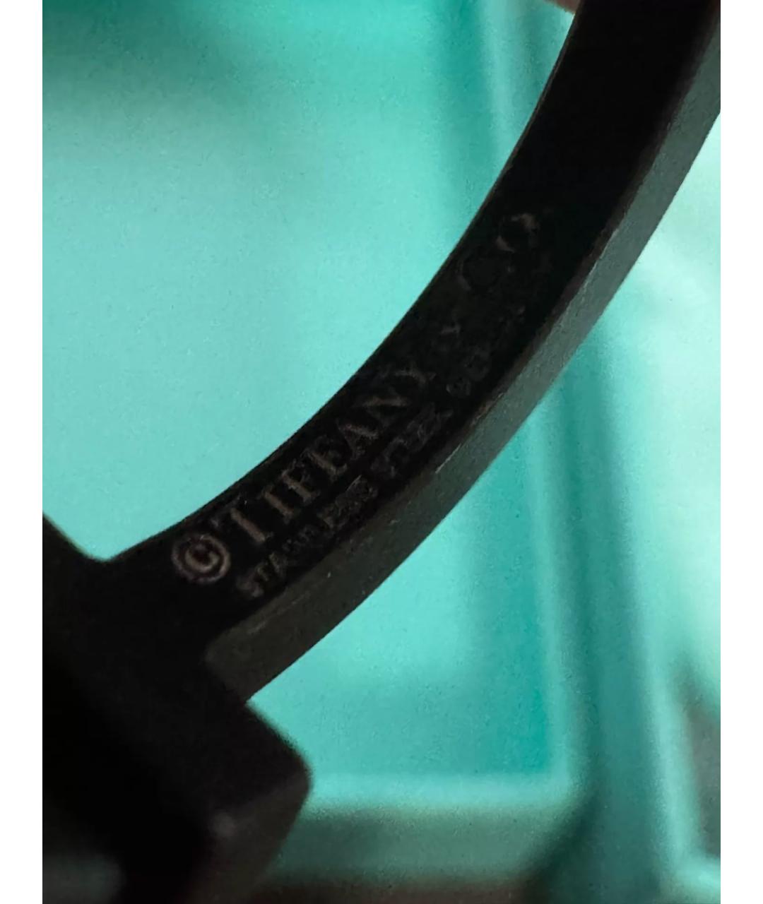 TIFFANY&CO Черное серебряное кольцо, фото 6