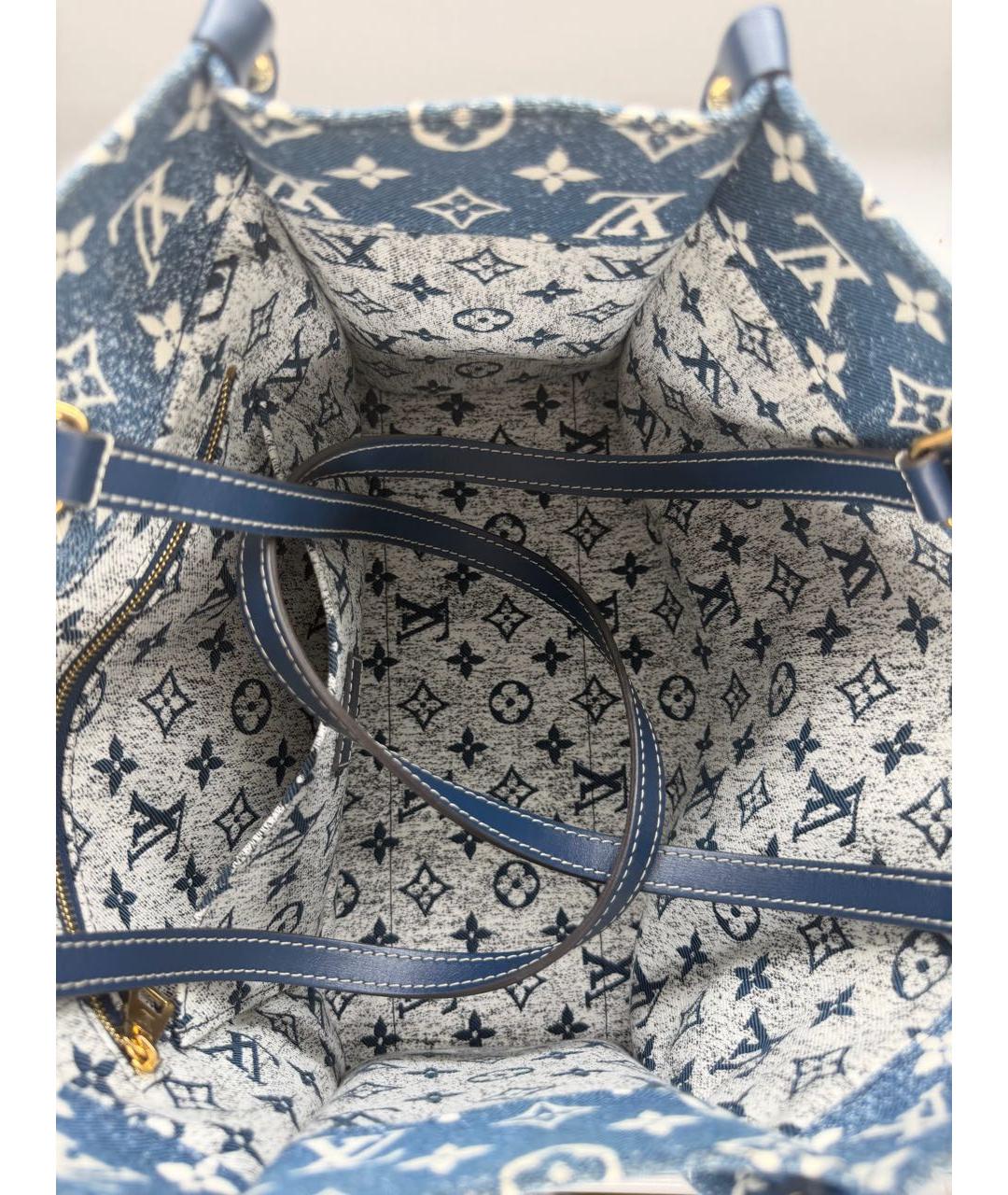 LOUIS VUITTON Синяя замшевая сумка через плечо, фото 5