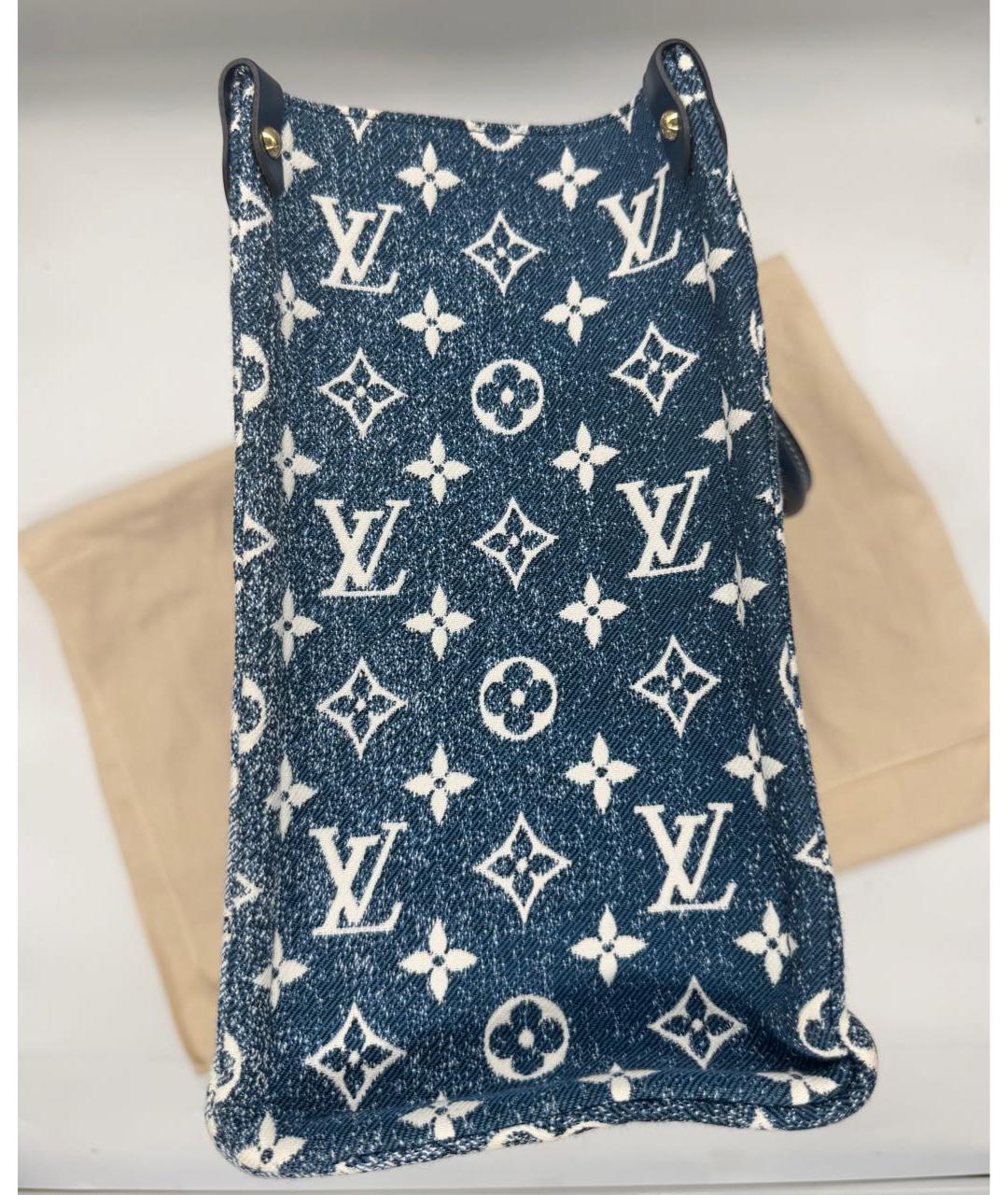 LOUIS VUITTON Синяя замшевая сумка через плечо, фото 3