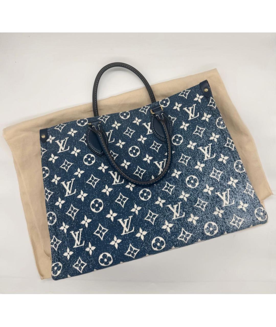 LOUIS VUITTON Синяя замшевая сумка через плечо, фото 6