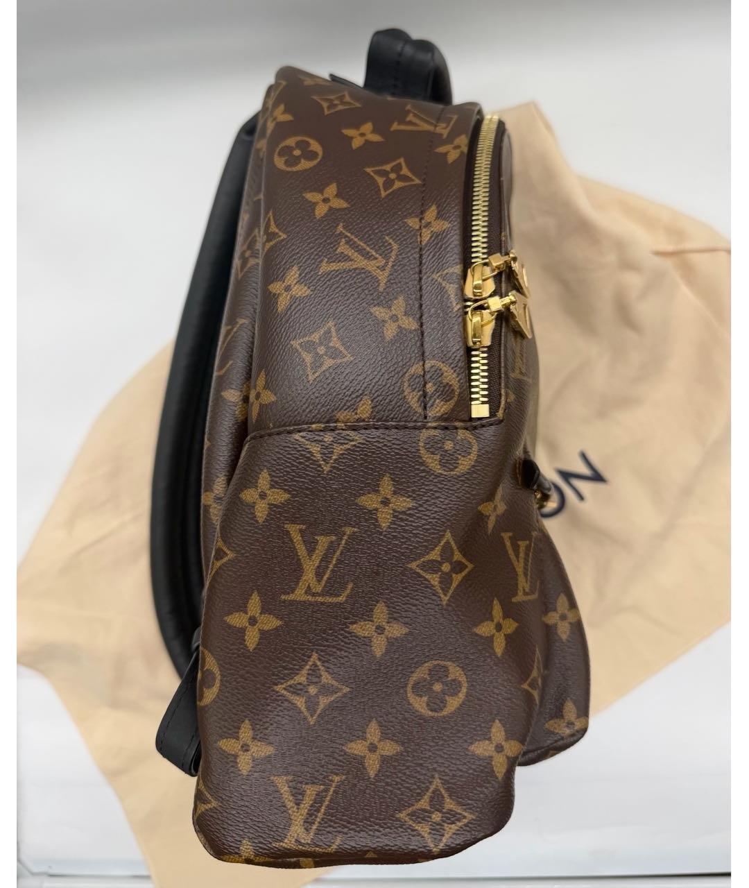 LOUIS VUITTON Коричневый рюкзак из канвы, фото 3